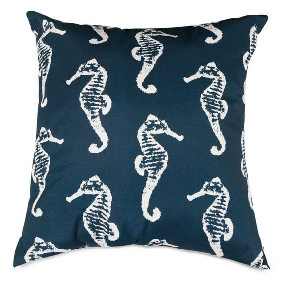Majestic Home Goods Sea Horse Indoor / Outdoor Pillow