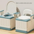 thumbnail image 4 of Toilette Portable Pliante pour Adultes, Commode de Chevet Gain de Place Forte Capacité de Charge pour Extérieur, 4 of 7