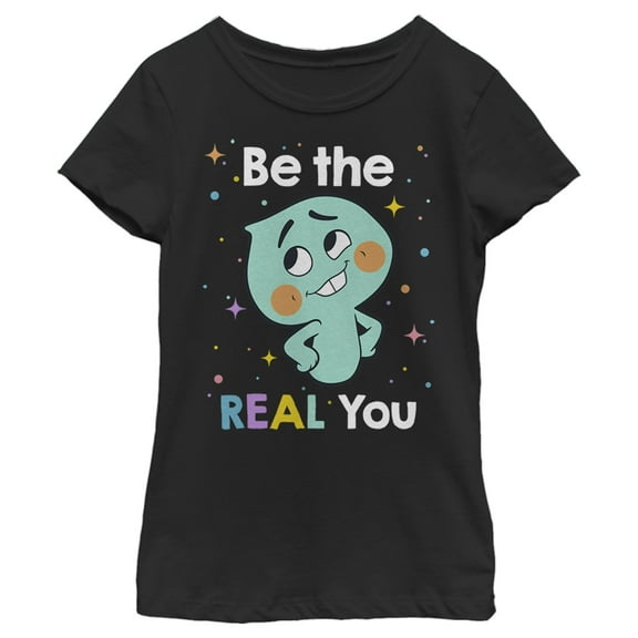 Girl's Soul Be the Real You Graphic Tee Black X Small