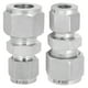 thumbnail image 2 of Conector de unión de doble férula para accesorios de tubo, 2 piezas, adaptador de accesorios de tubo de compresión, suministros industriales, uso conveniente, 2 of 8