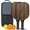 Black-2, variant on Pickleball Paddles Set Of 2, Fiberglass Surface, Wood Grain Print, 4 Balls & Bag