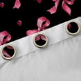 thumbnail image 3 of Homewish Black Pink Bowknot Curtains Pack of 2 (42x84 Each) for Kids, Kawaii Princess Ribbon Curtains Blackout, Cute Cartoon Bedroom Curtains, Living Room Curtains Decor, 3 of 6