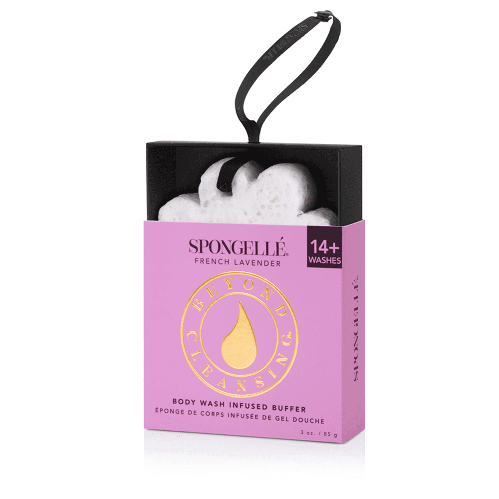 Spongelle French Lavender Body Wash Infused Buffer Bath Sponge