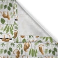 thumbnail image 4 of Ambesonne Safari Valance Pack of 2, Wilderness Leopards Leaf, 54"X12", Fern Green Apricot White, 4 of 5