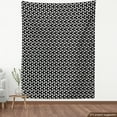 thumbnail image 3 of Geometric Fabric by the Yard, Contemporary Art with Irregular Creative Triangle Motif Modern Tracery, Decorative Upholstery Fabric for Chairs & Home Accents, Charcoal Grey White by Ambesonne, 3 of 4