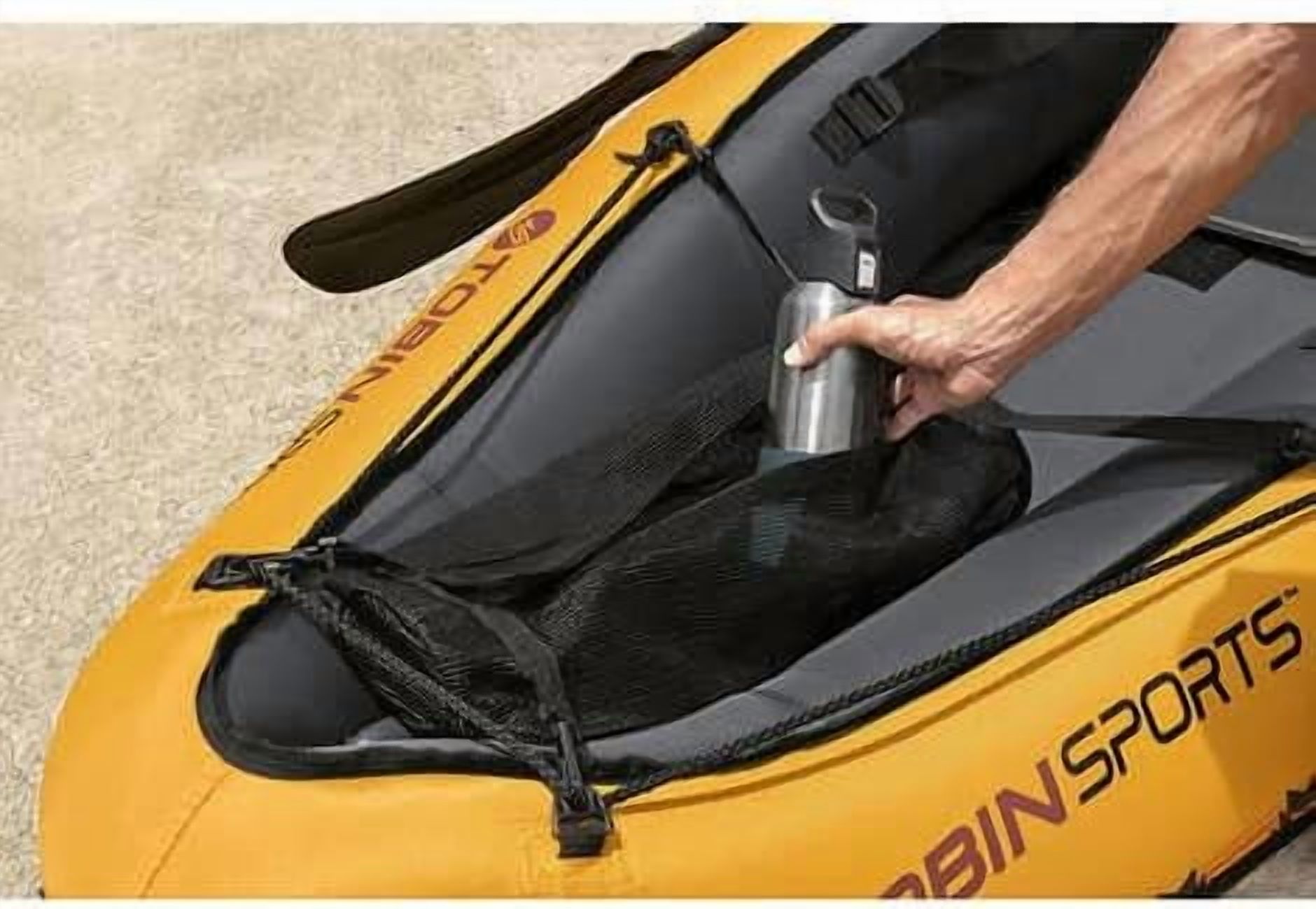 Tobin Sports Wavebreak Inflatable 2-Person Kayak - Complete with Pump and Patch kit