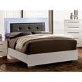 thumbnail image 4 of Furniture of America Acrysta Panel Bed, Queen, Glossy White, 4 of 10
