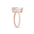 thumbnail image 3 of 4.50 CT Marquise Cut White Cubic Zirconia Solitaire Engagement Ring In 14K Rose Gold Over Sterling Silver (Color: White, Clarity: VVS1-VVS2, 4.50 Cttw) -10, 3 of 6
