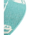 thumbnail image 4 of Unique Loom Outdoor Coastal Collection Area Rug - Flotilla (7' 1" Round Teal/Ivory), 4 of 8