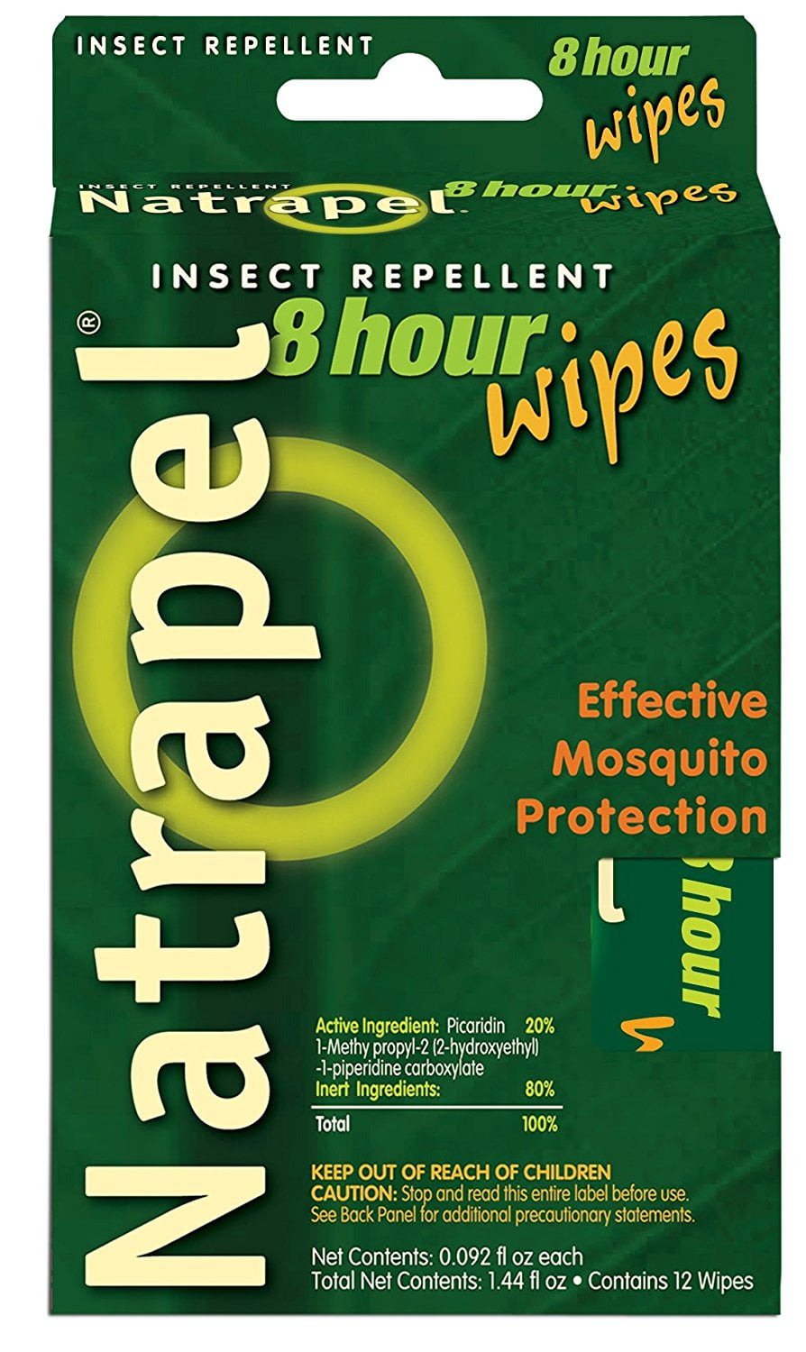 Natrapel, 8 Hour Deet-Free Repellent 12 Pack Wipes, Pack of 2