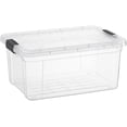 thumbnail image 1 of Clear Storage Box with Lid, 20 Quart Plastic Container Bins for Organizing, Stackable Crates, BPA Free, Non Toxic, Odor Free, Organizers for Home, Office, School, and Dorm, 1 of 8