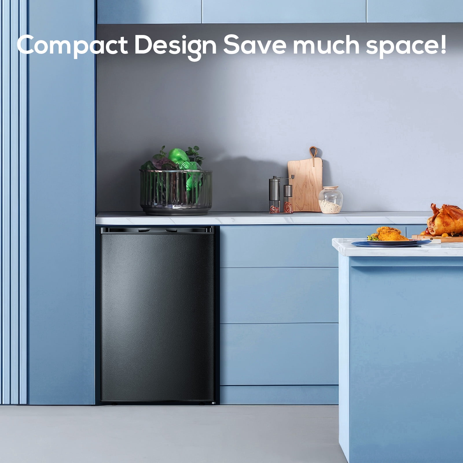 3.0 Cu.ft Compact Upright Freezer with Reversible Single Door - Bed Bath &  Beyond - 32911122