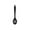 Black 3T8, variant on ZZkhGO Silicone Soup Spoon with Strainer, Removable Long Handle Slotted Ladle, Non Stick Noodles Rice Pasta Spoon for Kitchen Ramen Salad