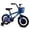 Blue, variant on Rully 16 inch Dinosaur Kids Bike for Boys 4-7 Years, Bicycle with Training Wheels, Basket & Coaster Brake, Green