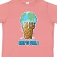 thumbnail image 4 of Inktastic Keep It Cool Melting Earth Ice Cream Cone Boys or Girls Toddler T-Shirt, 4 of 5