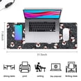 thumbnail image 5 of Long Mouse Pads for Desk,Black Christmas Snowman Pattern Desk Mats on Top Of Desks, Desk Mouse Pad Extra Large with 3mm Non-Slip Base and Stitched Edge for Gaming,Office,Work,Home 31.5x11.8in, 5 of 5