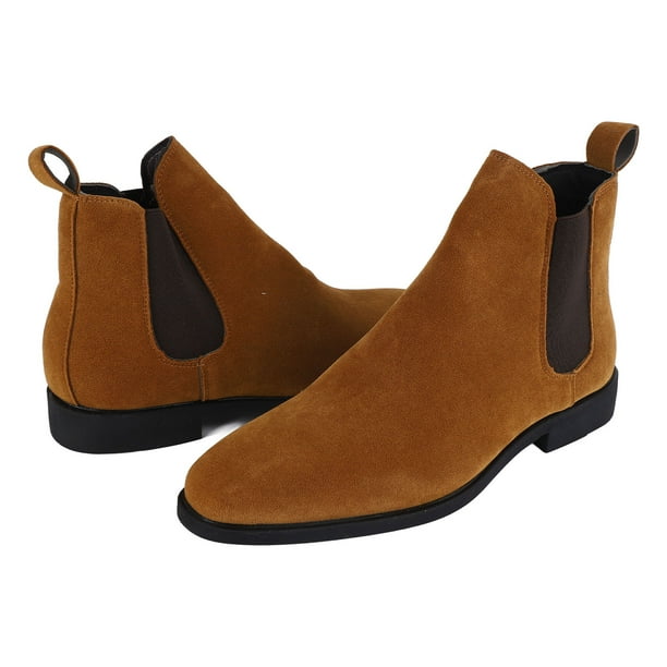 Zapatos de botas de hombre botas de hombre sin resbalones de cuero PU para nino para trabajar ANGGREK Otros Walmart en linea