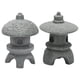 thumbnail image 1 of 2 figuras de pagoda en miniatura de estilo japonés, decoración de jardín zen, faroles de piedra para exteriores, decoración de bonsáis para un ambiente tranquilo y paisajístico., 1 of 5