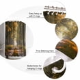 thumbnail image 5 of Small Stall Shower Curtain 36x78 Inch Narrow Half Size Brown Trees Bath Curtains Bathroom Decor Forest Art Decor Spring Summer Nature Leaf Waterproof Fabric Shower Curtain Set with Hooks 36 Inch, 5 of 6