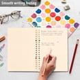 thumbnail image 4 of FORMRS 1-Subject Spiral Notebook 8" x 5" College Ruled 60 Refillable Sheet A5 Hard Cover, Colorful Circles, 4 of 7