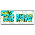 thumbnail image 1 of SignMission B-96 Hand Car Wash 36 x 96 in. Hand Car Wash Banner Sign - Detail Wax Car Wash Clean Auto Service, 1 of 1