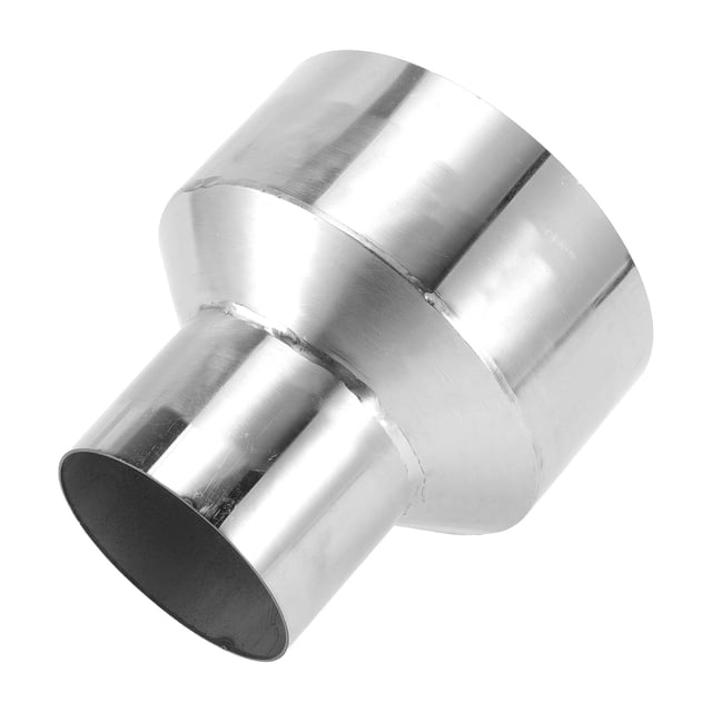 Adaptador de tubo de escape Mandrel de Unique Bargains, reductor concéntrico para tubo de escape de automóvil, adaptador de tubería de acero inoxidable T304 tono plateado, de 3'' OD a 5'' OD