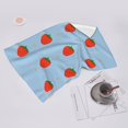 thumbnail image 7 of YFYANG Absorbent Towel, Soft Skin-Friendly Blue Cartoon Strawberry Washcloth Bath Towel, Suitable for All Skin, 27.5 x 16-inch, 7 of 7
