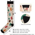 thumbnail image 3 of FREEAMG Color Dots Compression Socks for Women Men,Knee High Stockings for Athletic Sports,Running,Travel, 3 of 7