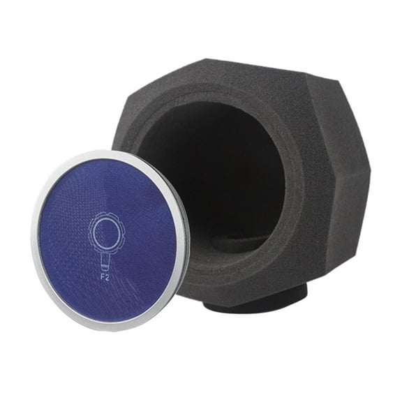 F2 Microphone Screen Acoustic Filter with Cover for Recording Room