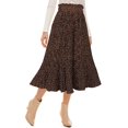 thumbnail image 3 of Robe Maxi Jupe Mi-Longue FFIY?Jupe Évasée Plissée à Pois Taille Haute?pour Femmes, 3 of 6