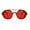 black frame red film, variant on Vintage Round Colored Lenses Plastic Frame Polarized Glasses UV Protections Steampunk Sunglasses Outdoor Eyewear