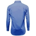 thumbnail image 3 of Omega Italy Men's Long Sleeve Dress Shirt Solid Color Regular Fit 25 Colors, 3 of 5