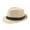 Beige, variant on Men Solid Color Wide Brim Fedora Felt Hat Panama Cap Boater Summer Beach Sunhat