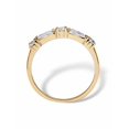 thumbnail image 2 of PalmBeach Jewelry .98 TCW Round and Baguette Cubic Zirconia Ring in Yellow Gold-Plated Sterling Silver or Sterlign Silver or Gold-Plated, 2 of 6
