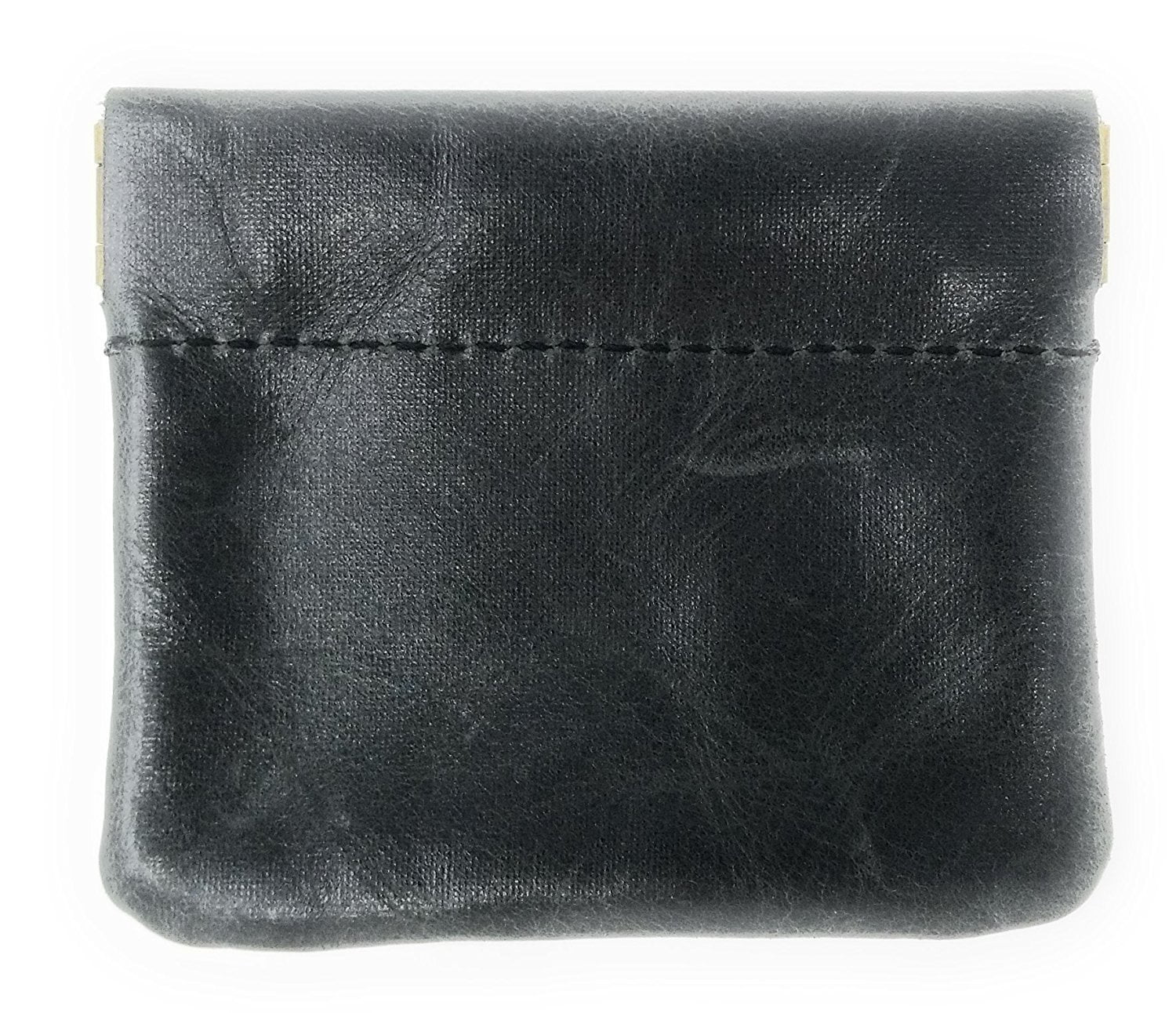 Nabob Leather Classic Leather Squeeze Coin Purse change Holder For