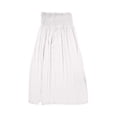 thumbnail image 6 of Uscallm Women's High Low Maxi Skirt Flowy Bohemian Casual Long Beach Skirt with Elastic Waist Summer Vacation Outfits, White 2XL, 6 of 6