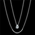 thumbnail image 1 of Alamode TS514-16Plus2 Femmes Rhodium 925 Collier en Argent Sterling avec AAA Grade CZ en Clair - 16 & 2 Po., 1 of 1