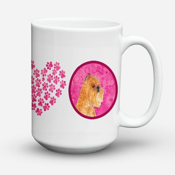 Pink Brussels Griffon Coffee Mug 15 oz