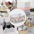 thumbnail image 4 of Foldable Fabric Storage Bin Home Cubes Clothing Organizer Bins Large Collapsible Box Basket for Home Organizer Coral Floral Print, 4 of 7