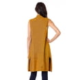 thumbnail image 4 of Chaleco ligero tejido con bolsas color Mostaza AMAD Casual para mujer Talla S, 4 of 5