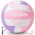 thumbnail image 1 of Voleibol TengiLuky, piel sintética suave al tacto, talla 5, oficial, 1 of 7