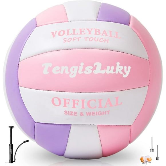 Voleibol TengiLuky, piel sintética suave al tacto, talla 5, oficial