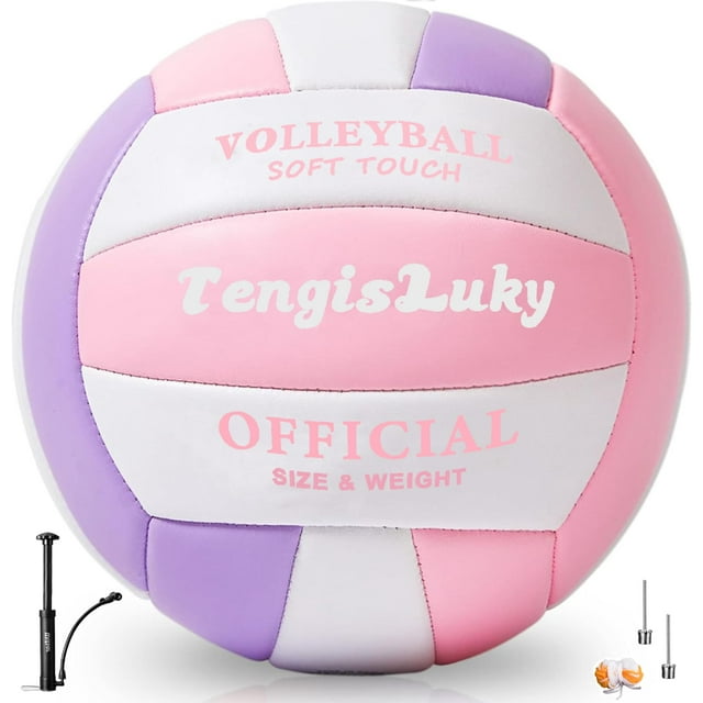 Voleibol TengiLuky, piel sintética suave al tacto, talla 5, oficial