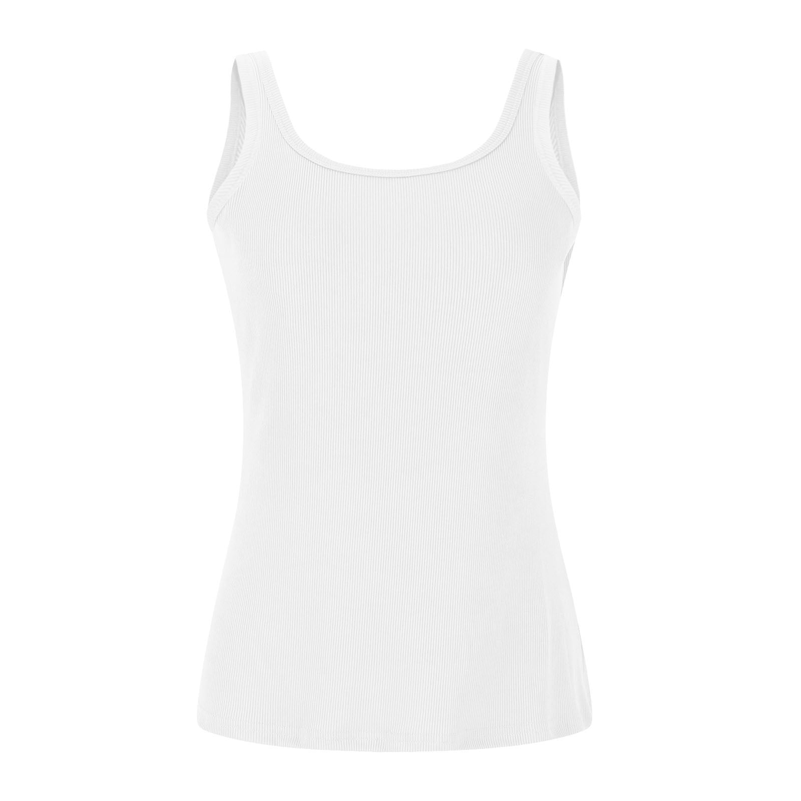 Turilly Ladies Camisole With Chest Pad No Steel Rings Bottom Underwear Solid Color T-shirt