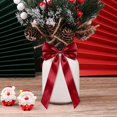 thumbnail image 6 of 3x7 Inch Satin Ribbon Christmas Tree Bow Ornament,Xmas Accessory for Garland Front Door Wreath Fireplace,Rustic Holiday Party Decor for Indoor Outdoor Home Mantle Window Wall Table Entryway Decor, 6 of 6