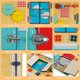 thumbnail image 4 of Muyoka Tablero ocupado de madera para niños pequeños Tablero de actividades educativas para niños en edad preescolar Juguete sensorial Montessori Tablero de aprendizaje para niños pequeños para niños Muyoka Hogar, 4 of 7