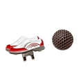 thumbnail image 3 of Marcadores de Pelotas de Golf de Primera con Clip Magnético para Gorra de Golf para Gorra de Golf Diseño de Patrón de Zapatillas Regalos para rojo Macarena Marcador de pelota de golf, 3 of 5