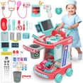 thumbnail image 1 of Juego de juguetes Aowjoy de Doctor Kit para niños, simulando una estación médica, 1 of 8