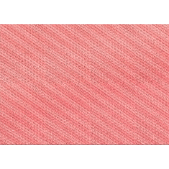 Ahgly Company Indoor Rectangle Patterned Light Coral Pink Area Rugs, 5' x 8'