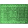 thumbnail image 1 of Ahgly Company Indoor Rectangle Oriental Emerald Green Traditional Area Rugs, 4' x 6', 1 of 4